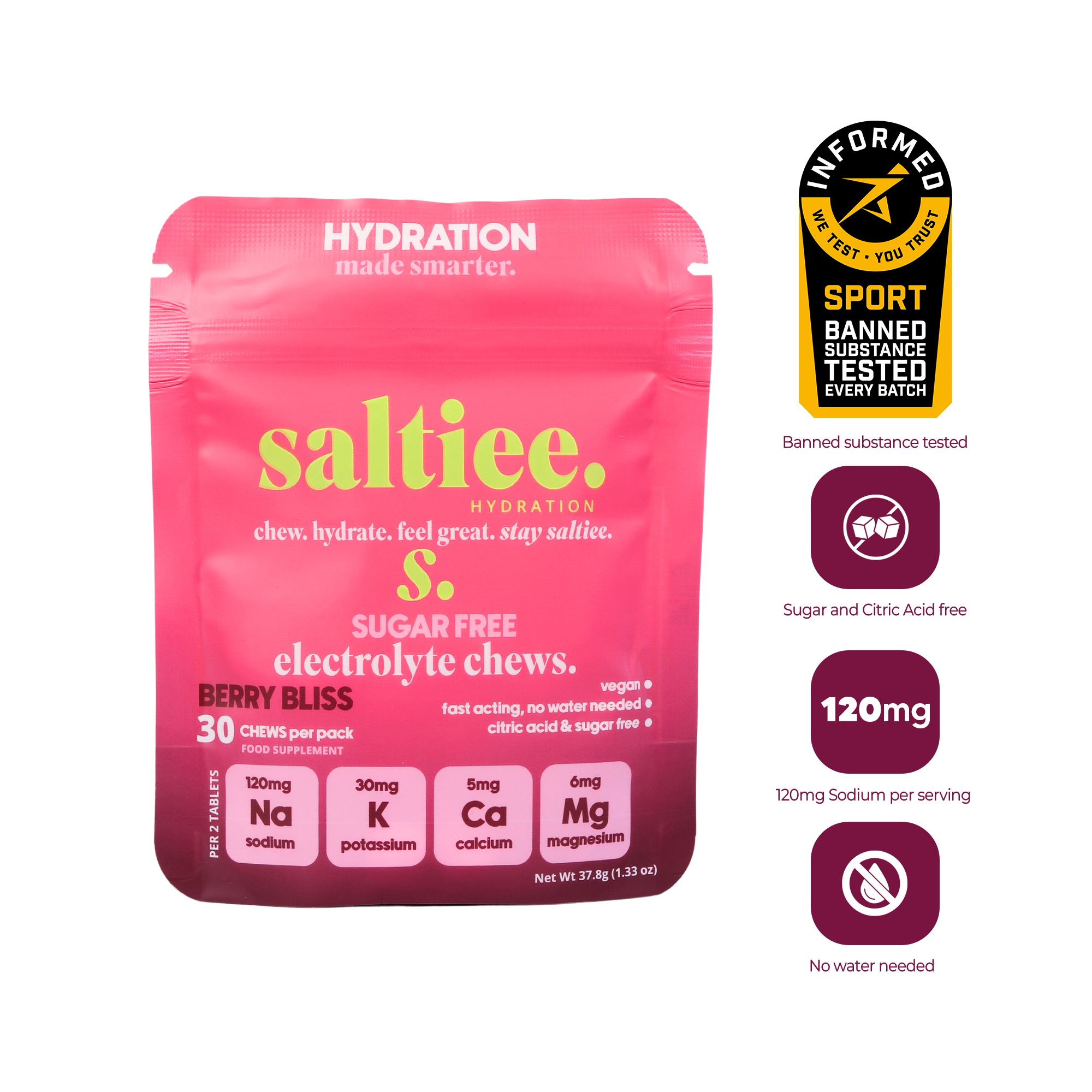 Berry Bliss - Sugar Free Electrolyte Chew